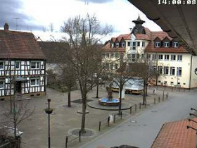 Obraz podglądu z kamery internetowej Rimbach - Town Hall and Market